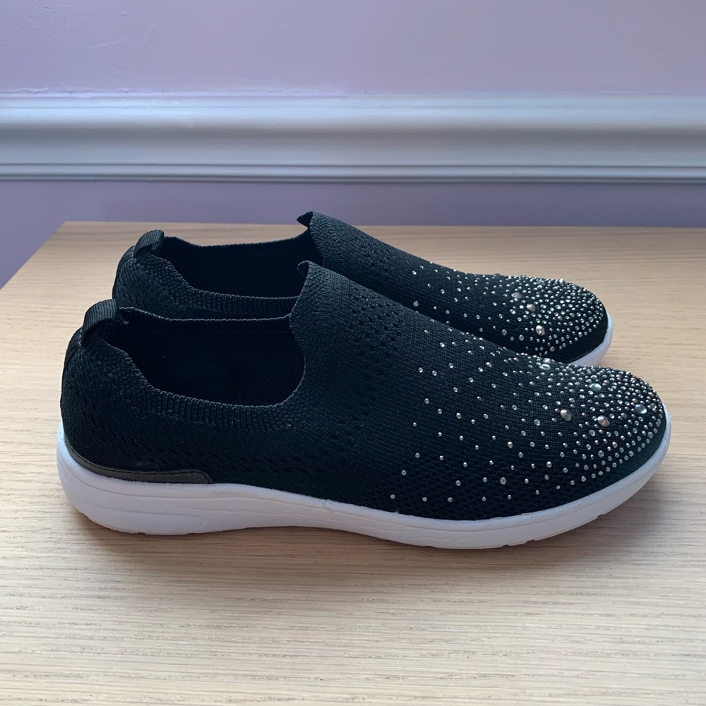 Kelly & Katie Valdina Rhinestone Slip-On Sneakers | Black - Picture 3 of 11